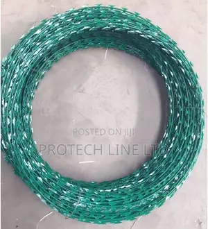 Green Coated Galvanized Razor Wire