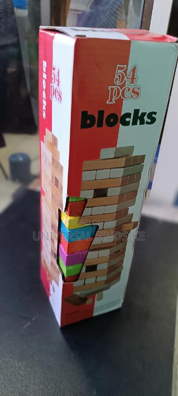 54pcs Jenga Block Wooden Game