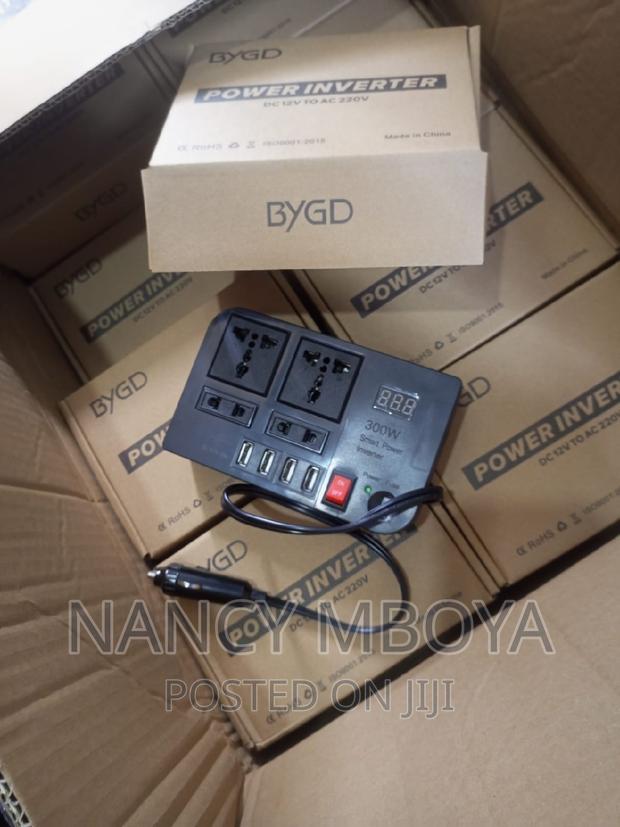 300w Car Inverter With 4 Usb Charging Ports 4 Charg Socket - thumbnail 2