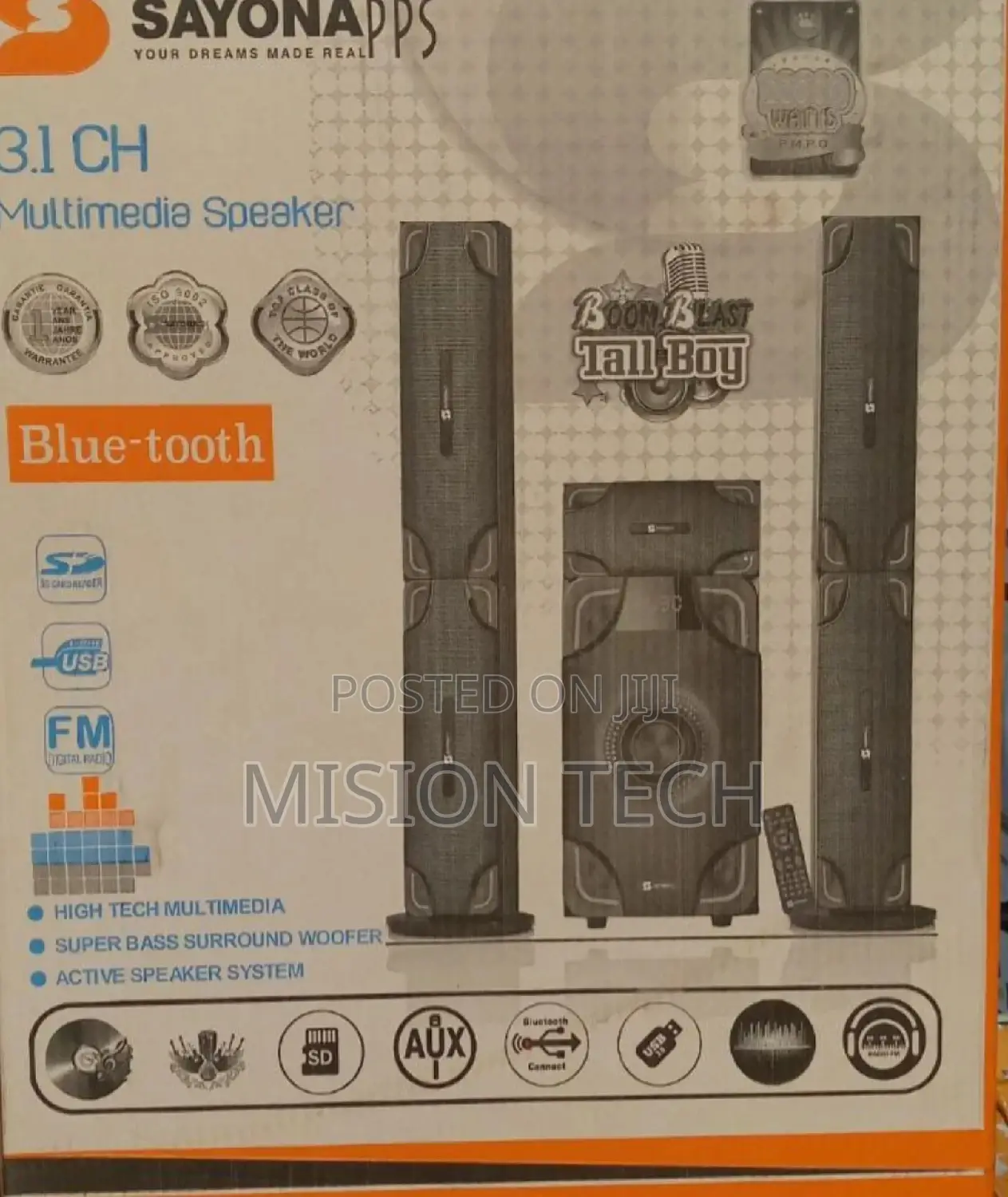 Sayona Super Bass Multimedia Hometheater System