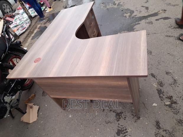 Office Desk L Shaped With Drawers Study Desk - main view