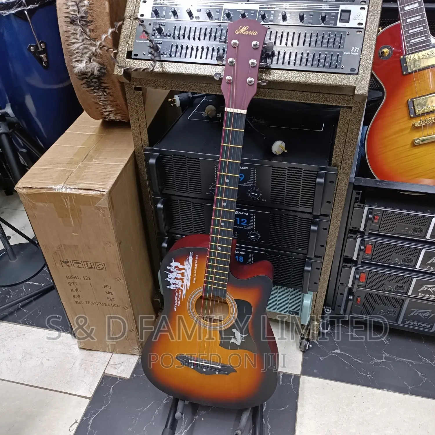 Natural Acoustic Guitar Size 38