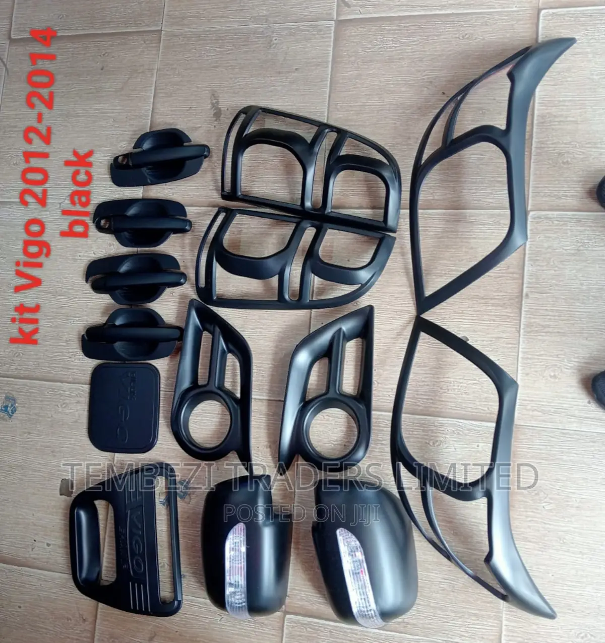 Complete Set Black Chrome Kit Hilux Vigo