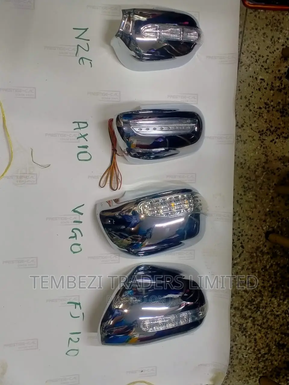 Chrome Side Mirror Covers Vigo/Fj 120 Etc
