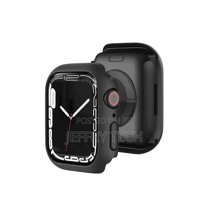 TPU Protective Case for Apple Watch Series 7 45mm(Black)