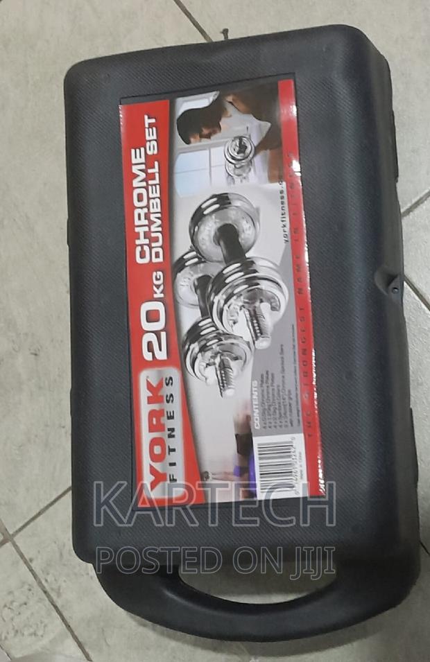 20kg CHROME PLATED Adjustable Dumbbell Set,