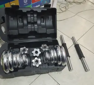20kg Adjustable Dumbbell Set (Chrome Cast)