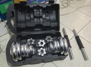 20kg Adjustable Chrome Cast Dumbbell Set - thumbnail 2