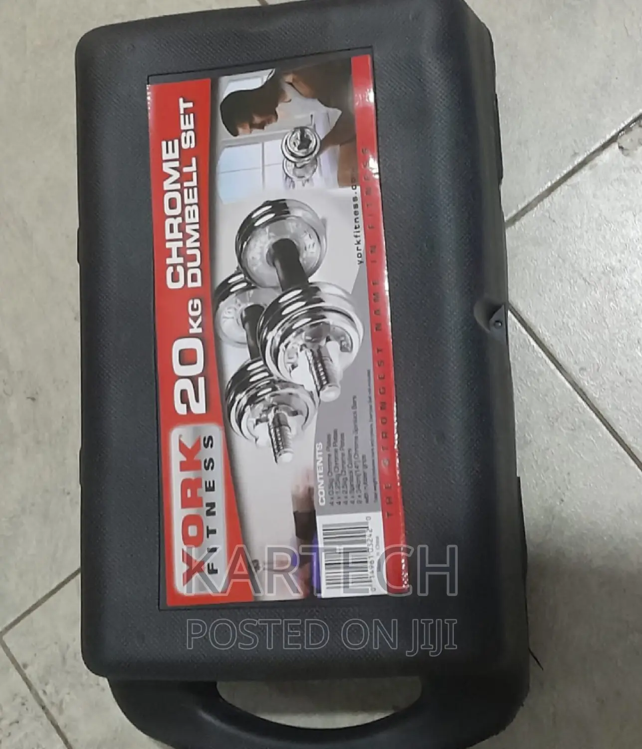 20kg Chrome Dumbbell Set - Adjustable