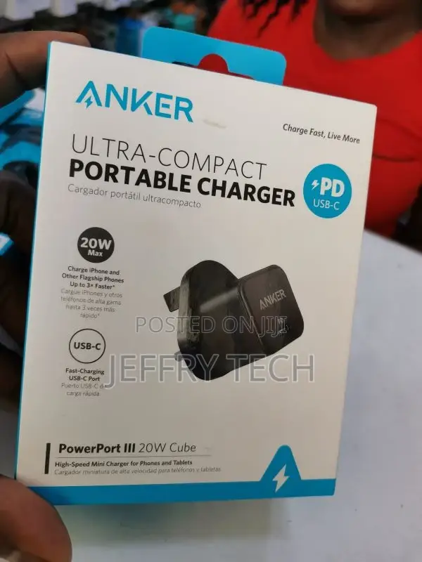 Anker Powerport III 20W Cube Ultra-Compact Portable Charger
