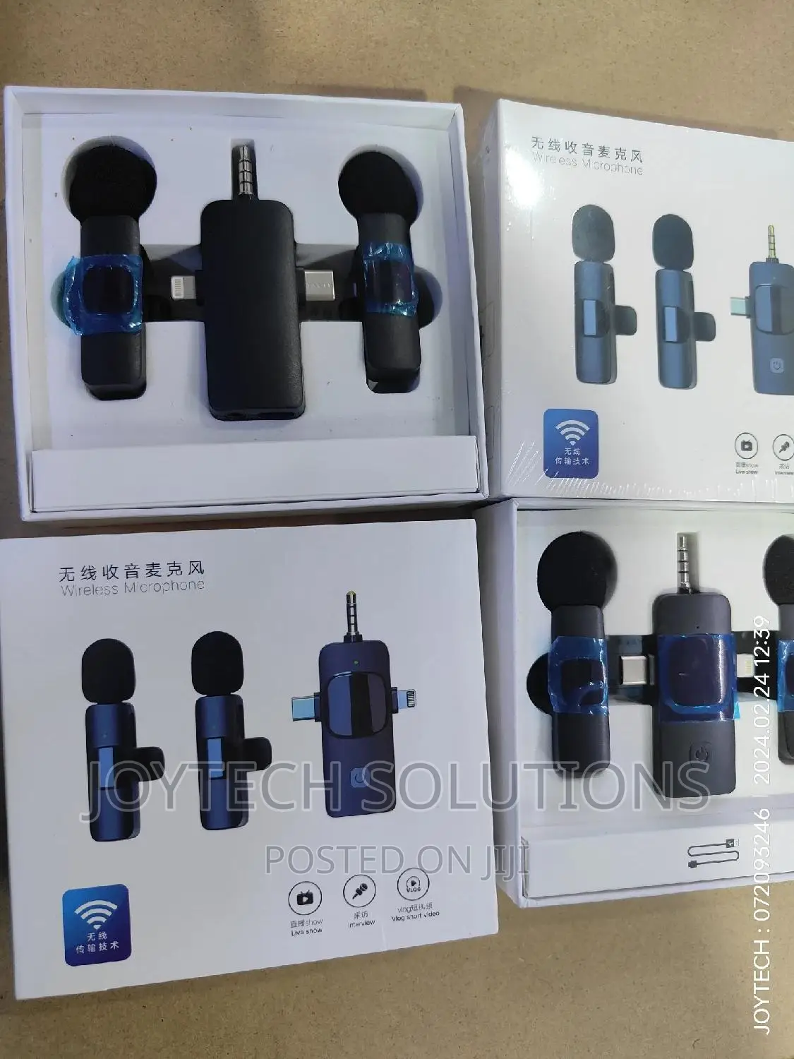 Wireless Collar Lapel/ Lavalier Microphone. iPhone Type C.