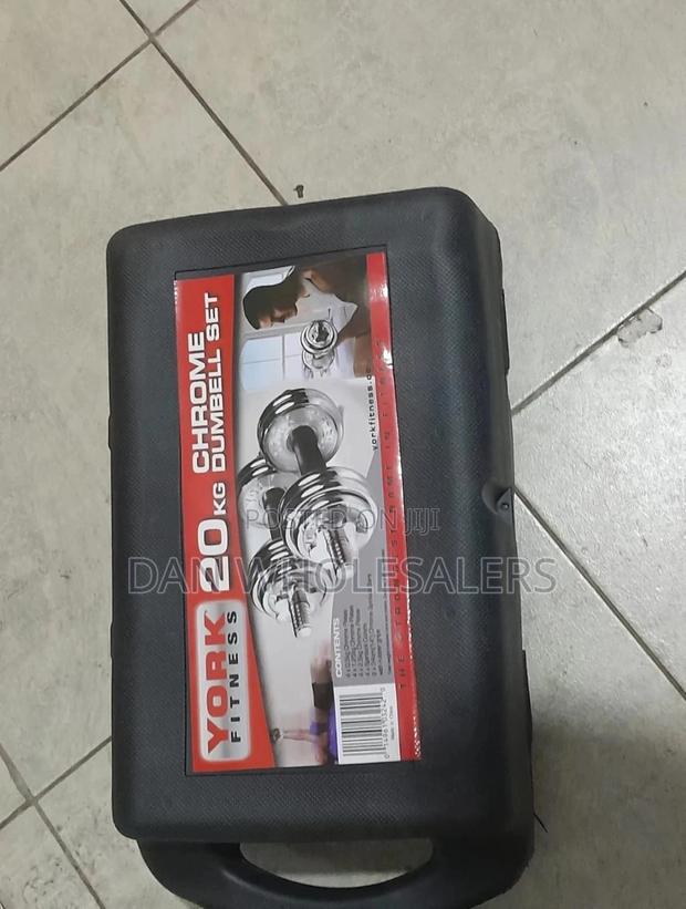 20 Kg Adjustable Chrome Dumbbells - main view