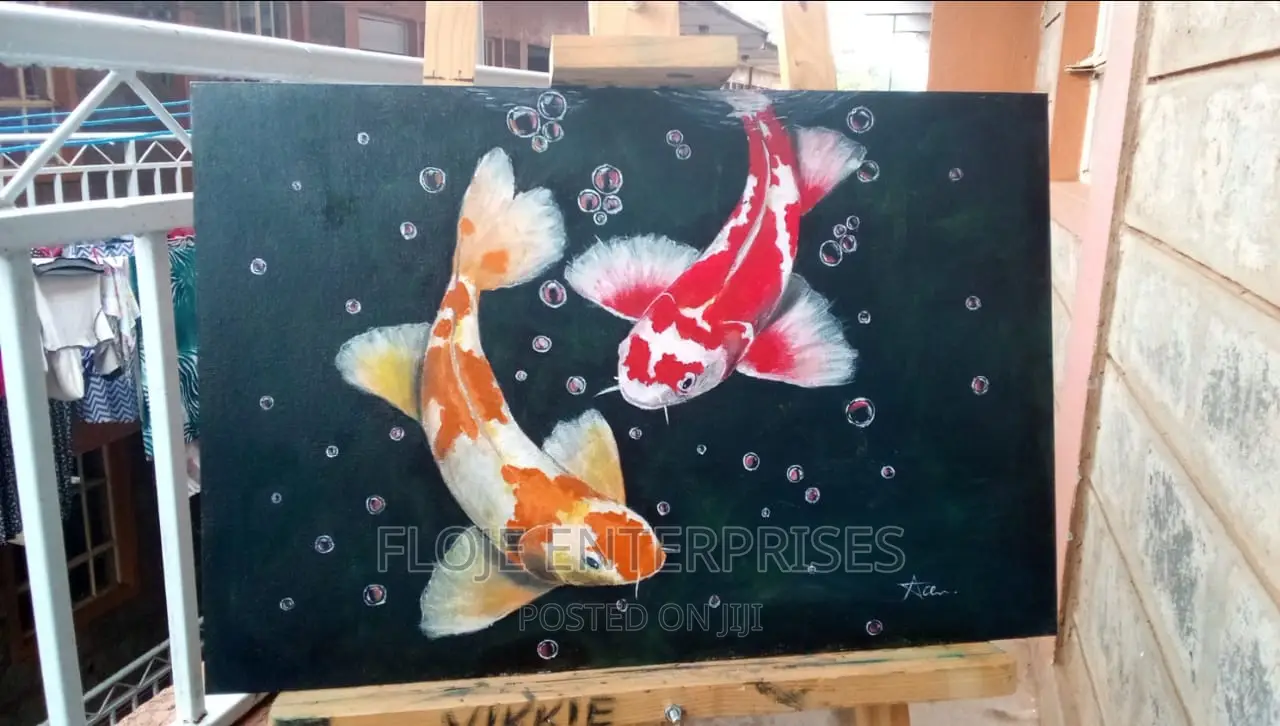 Koi Fish (Acrylic Painting)