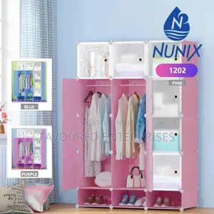 TC Portable 3-Column Plastic Wardrobes.