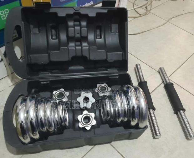 Chromed 50kg Dambbel - main view