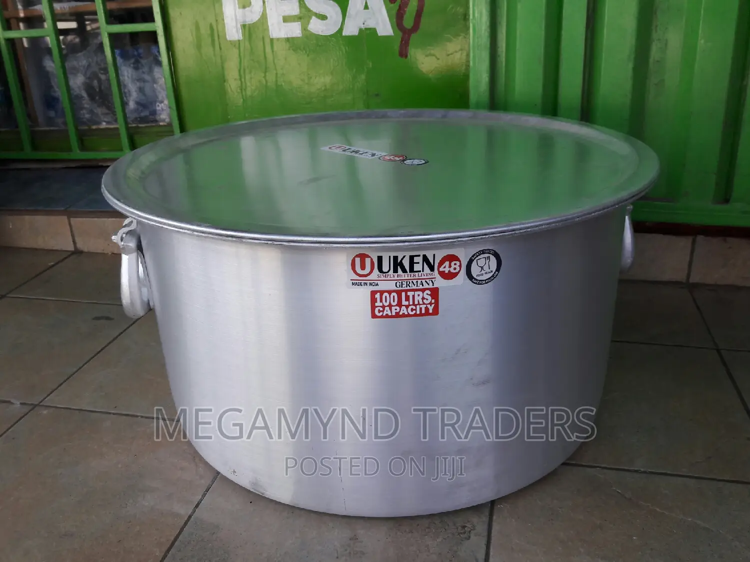 100 LTR Aluminium Sufuria Heavy Gauge / Commercial Sufuria From India