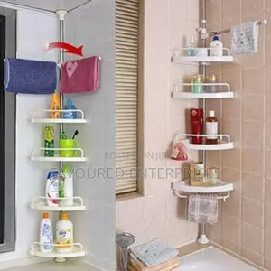 4tier Telescopic Bathroom Corner Shelf Shower Caddy