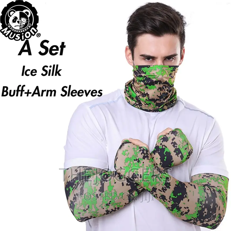 Multicolored Set Sleeves for Sports Jungle Green
