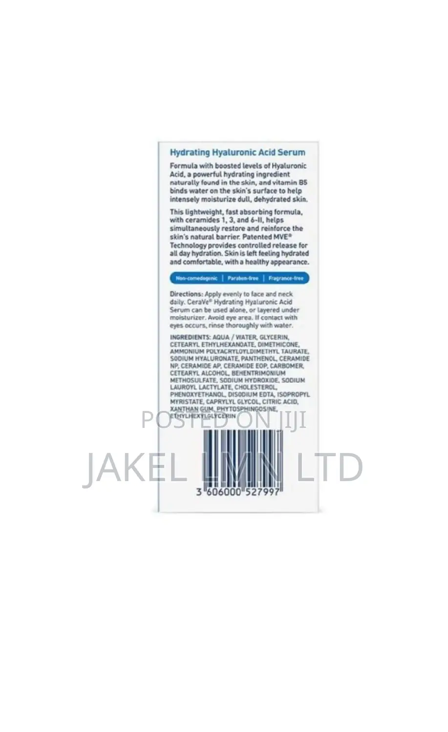 Cerave Hydrating Hyaluronic Serum Cerave