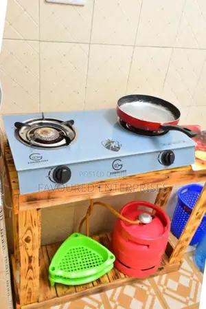 Eurochef Metal Gas Stove, 2 Burners Gas Cooker, Table Top