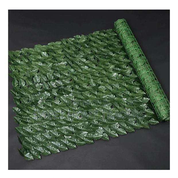 Realistic Artificial Leaf Privacy Fence - main view