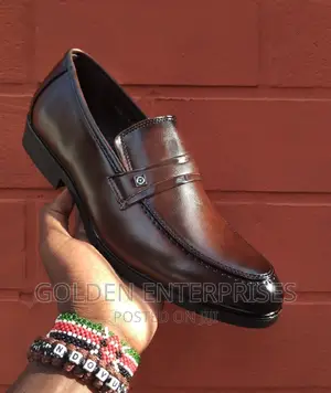 Men's Laceless Official Leather Shoes 39-45