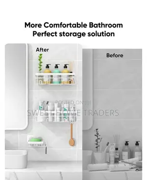 *3pcs Set Shower Caddy Shelf/Bathroom Organizer 