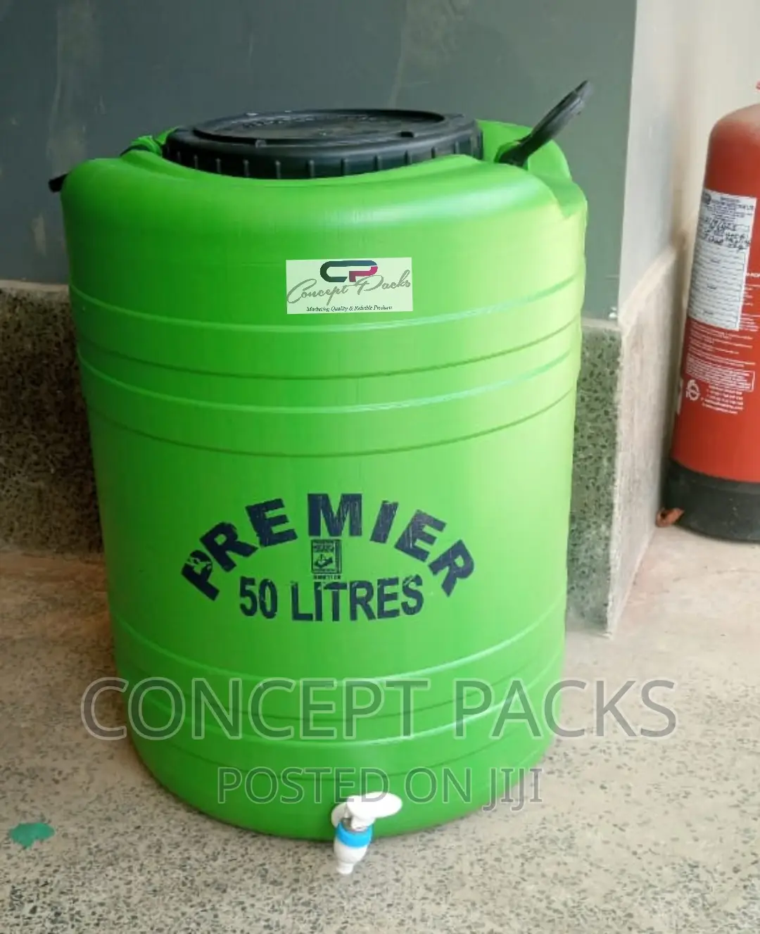 Green 50 Litres Water Tank With Tap