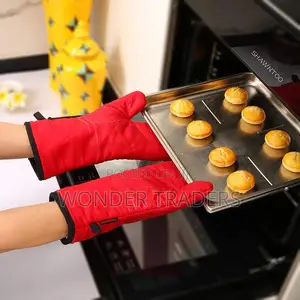 6 Piece Set High Heat Resistant Oven Mitts and Pot Holders