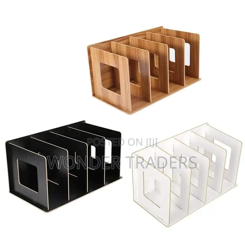 Bookshelf . Black, White,Brown