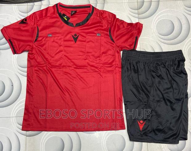 Red Imported Referee Jerseys - main view