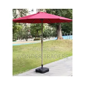Folding Outdoor Umbrella With Iron Pipe.