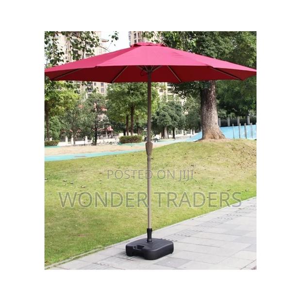Folding Outdoor Umbrella With Iron Pipe. - main view