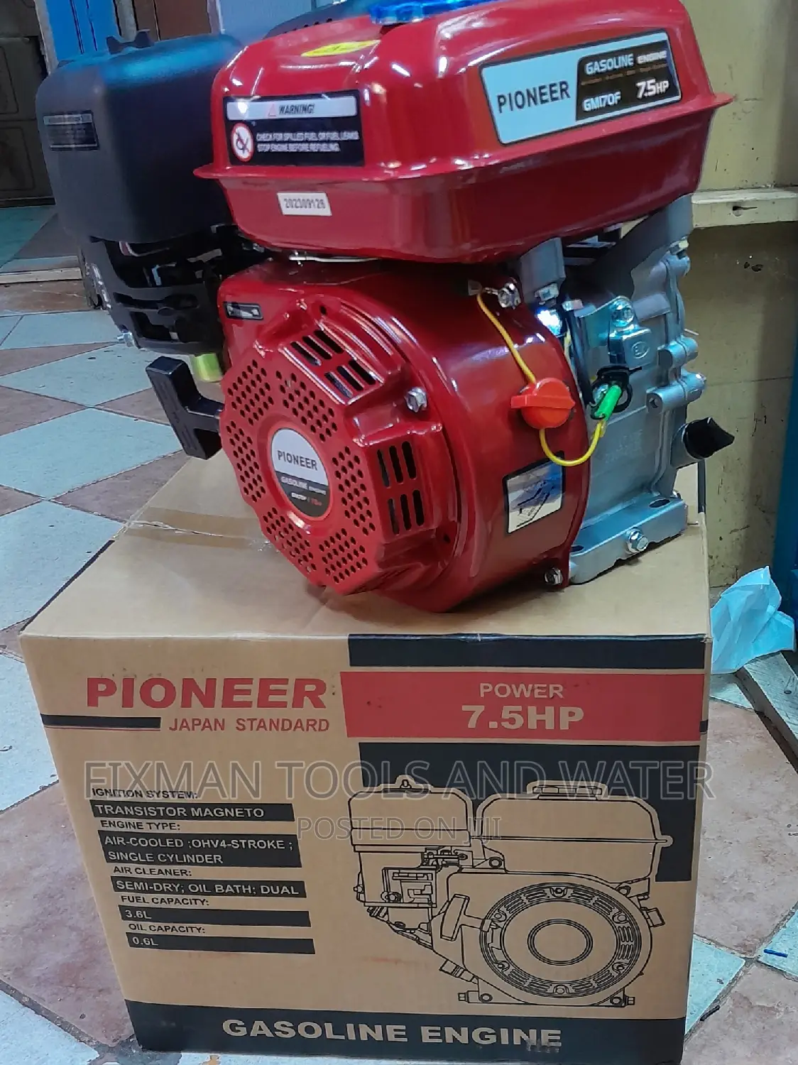 Pioneer Japan Gasoline Petrol Engine 7.5 HP