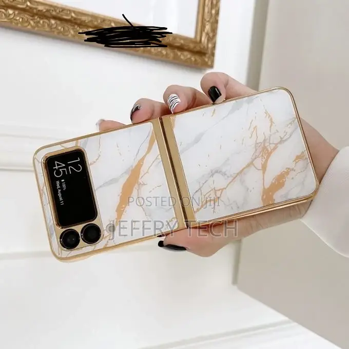 Samsung Electroplated Marble Case for Samsung Galaxy Z Flip3