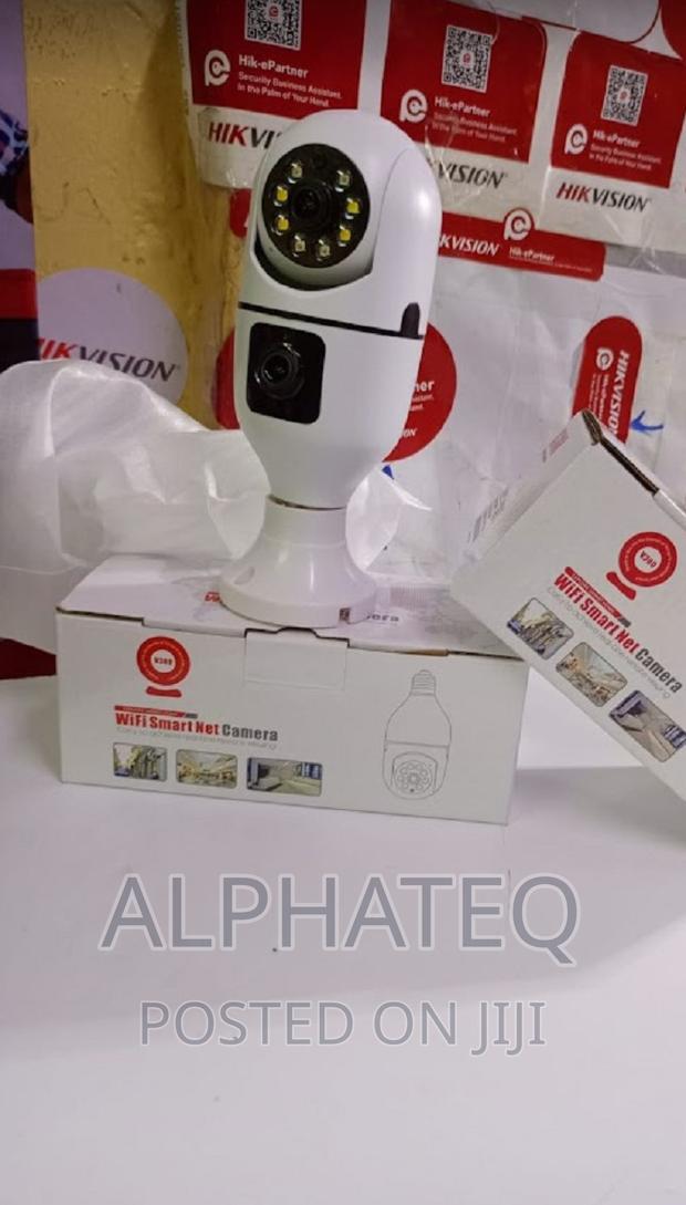 Dual Lens V380 PTZ Bulb Wifi Camera PTZ Nanny Camera Bulb - main view