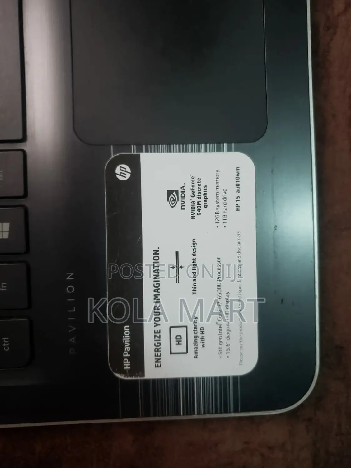Laptop HP Pavilion 15t 8GB Intel Core I7 HDD 1T