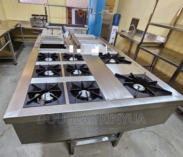 Stainless Steel Commercial Cooking Unit (Cooking Range Unit - main view