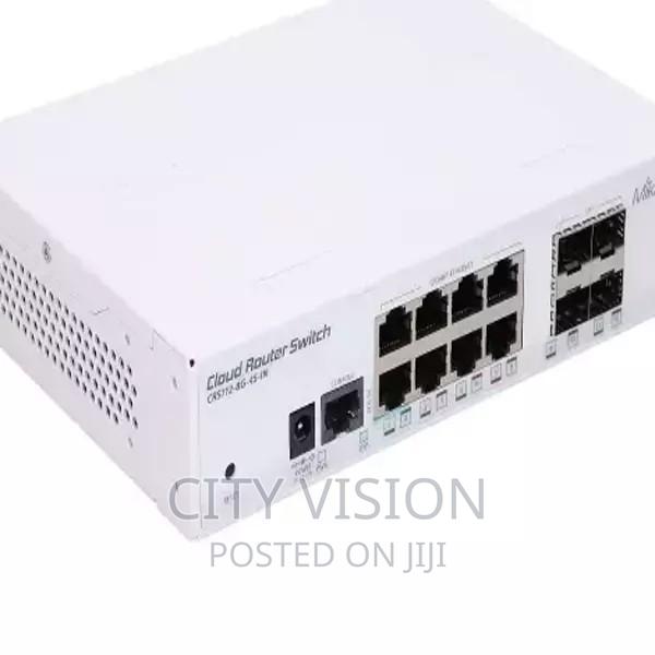Mikrotik CRS112 Gigabit Ethernet Smart Switch!! 4× SFP ✓°^