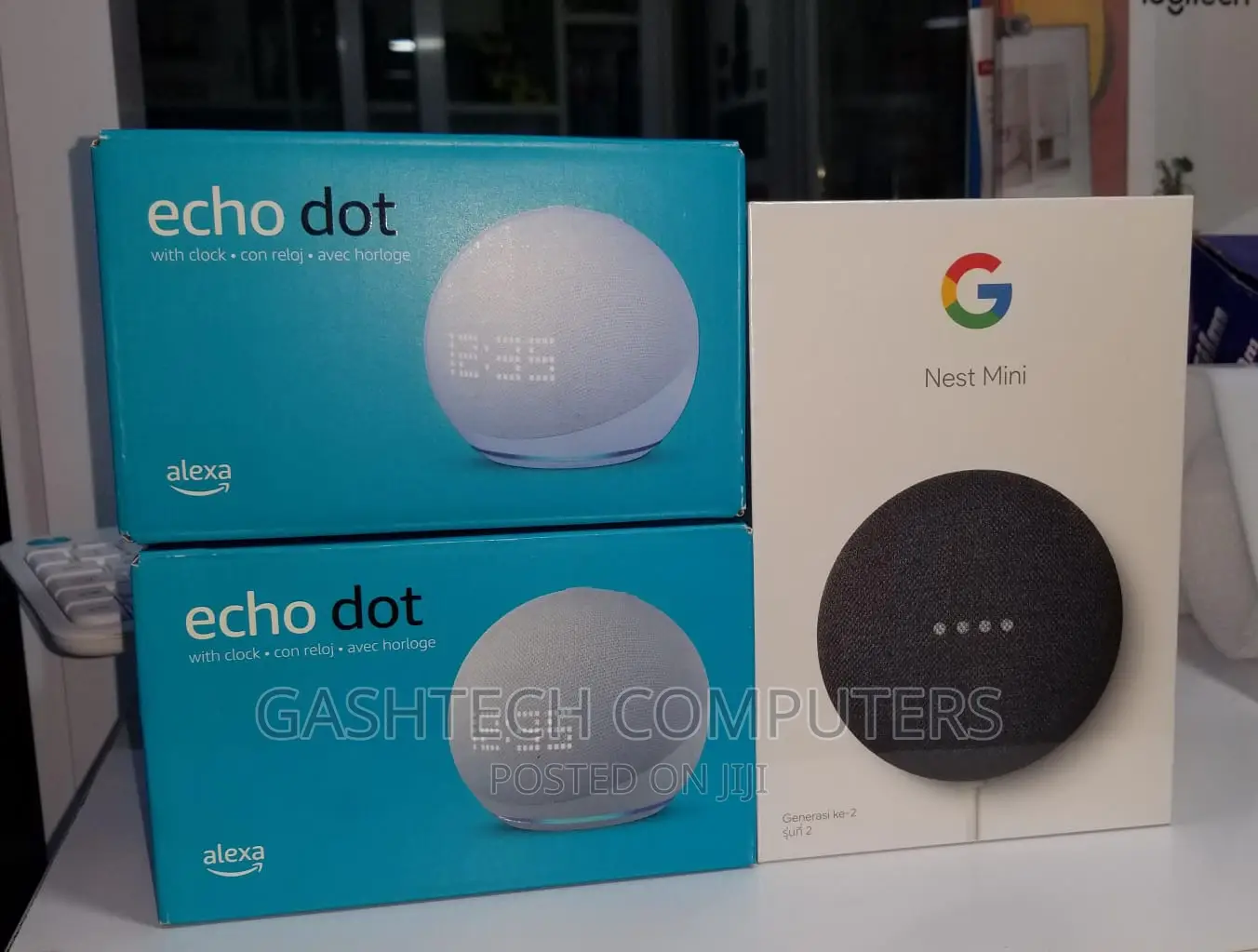 Echo Dot 5th Generation With Alexa and Clock