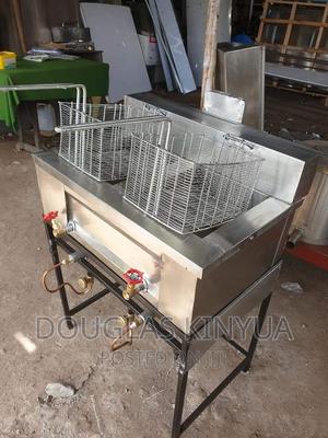 Gas Double Fryer Stainless Steel: . - thumbnail 2