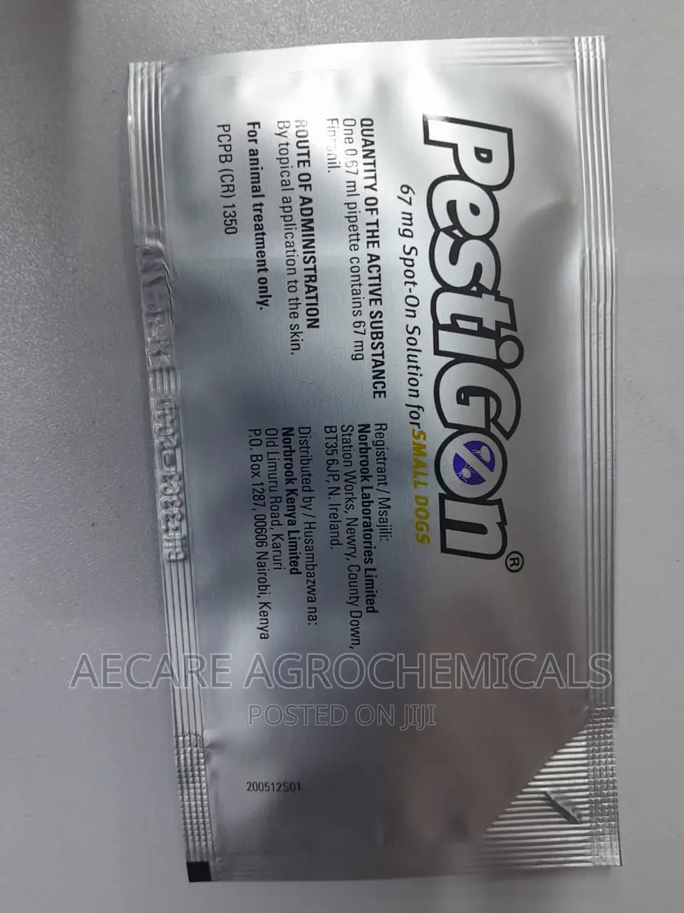 Pestigon 2-10kgs Pippets 0.67ml Spot-on For Small Dogs