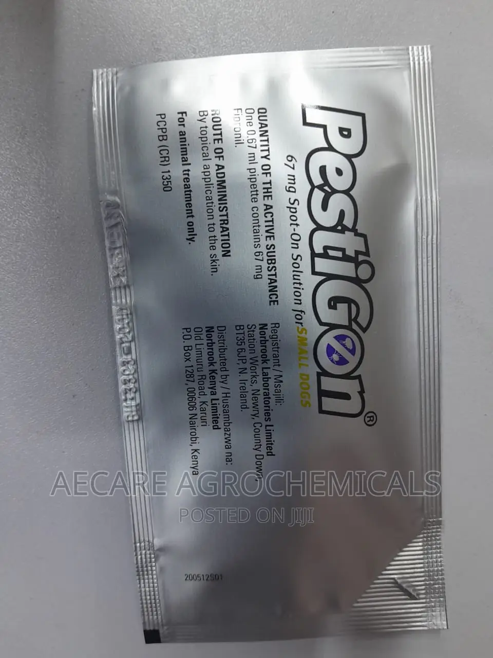 Pestigon 2-10kgs Pippets 0.67ml Spot-on For Small Dogs