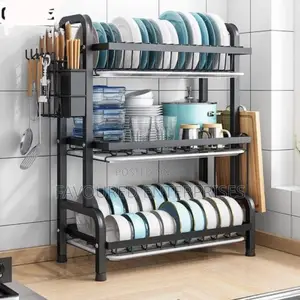3 Tier High Quality Carbon Steel Dish Rack