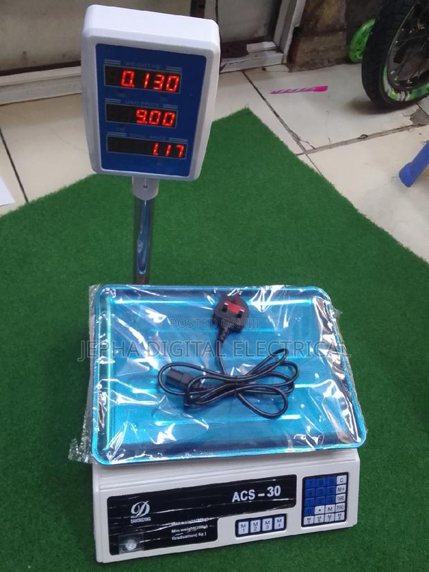 Acs 40kg Digital Computing Scale With Pole - main view
