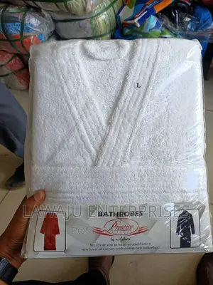 White Cotton Bathrobe