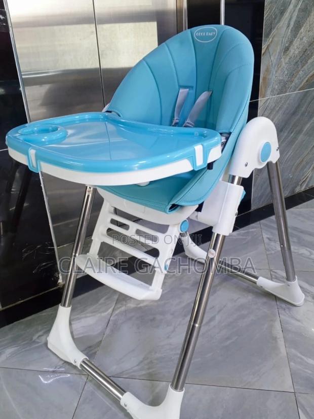 Blue Advanced Foldable Feeding Chair Available - main view
