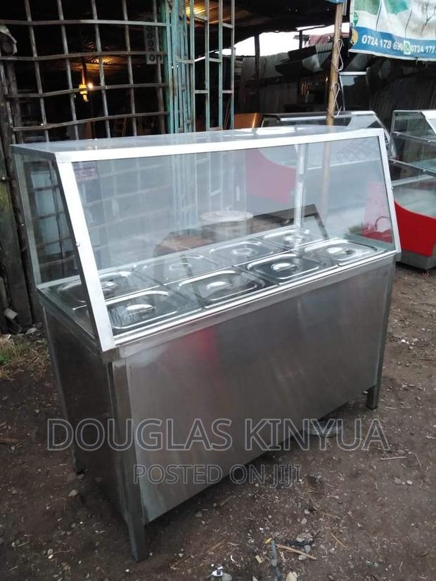 Stainless Steel 4partition Food Warmer Display ( Ss).