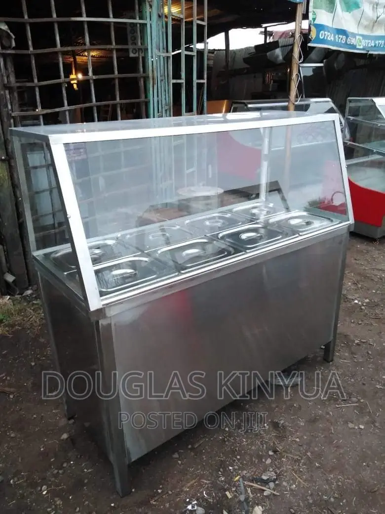 Stainless Steel 4partition Food Warmer Display ( Ss).