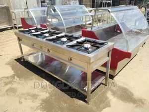 4burners Stainless Steel Commercial Gas Cooker: 